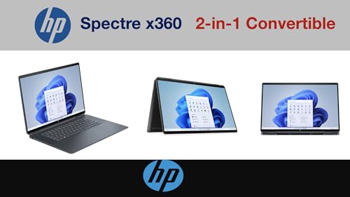 Image of HP Spectre x360 AI Powered 2-in-1 Laptop 16.0 inch Touchscreen OLED 2.8K Display (Intel Ultra 7-155H, 32GB LPDDR5X, 512GB PCIe SSD, Backlit KB, Fingerprint, Win 11 Pro) Bundle w /Hub DKZ