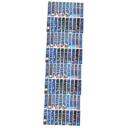 Marque-pages thème spatial NUOBESTY avec charms pour garçons et filles (80 pièces)