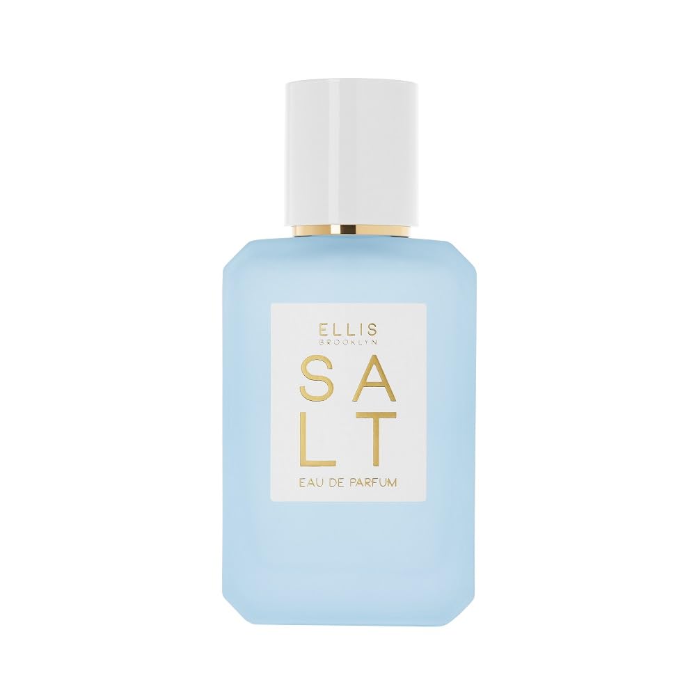 Ellis Brooklyn Salt Eau de Parfum Fragrance with Ambergris Tahitian Tiare Ylang Ylang Sandalwood - Tropical Sensual Scent