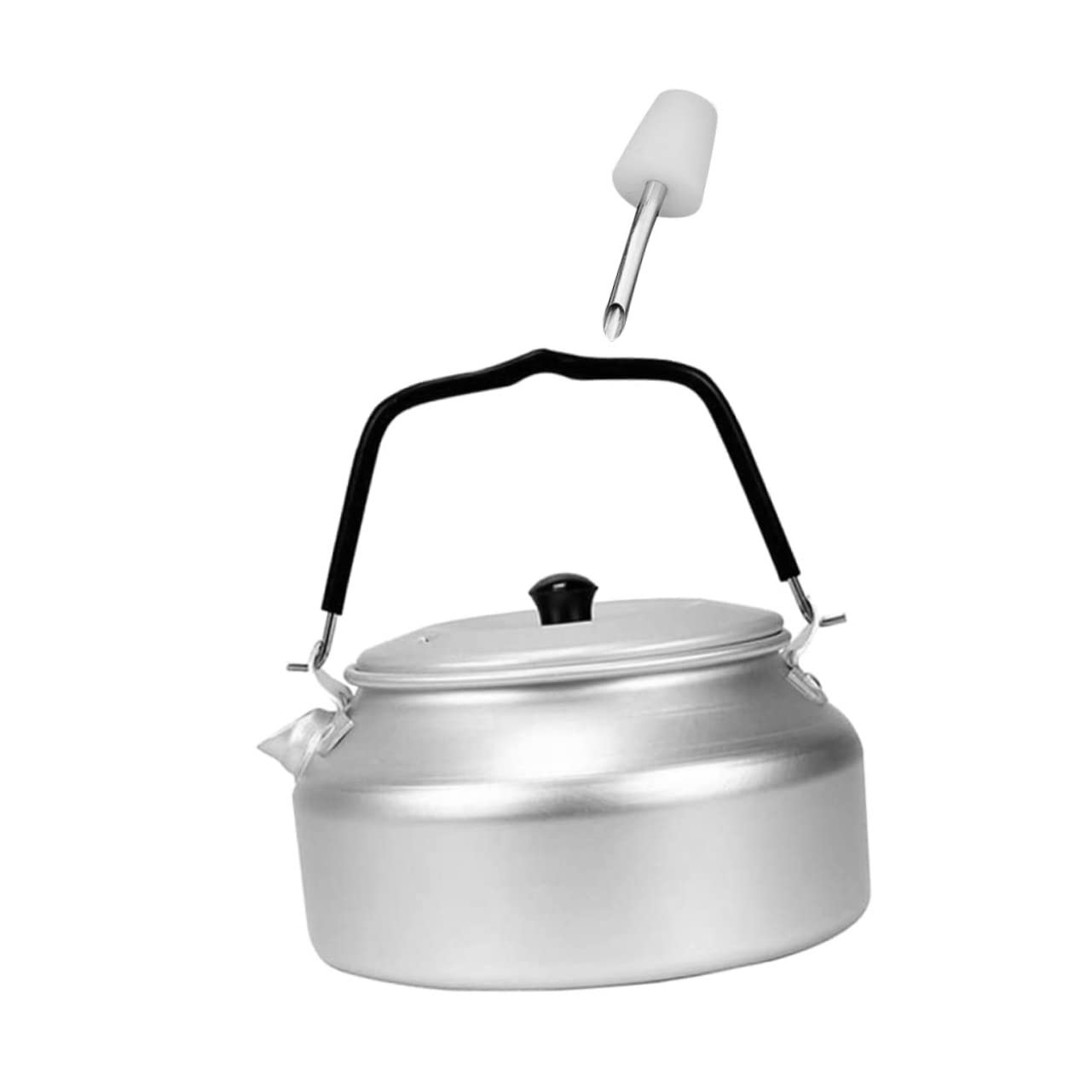 MOLUCKFU Handheld Stovetop Kettle Multi Function Water Kettle for Outdoor Camping Easy to Clean Whistling Design for Picnics Noodles and Leisure