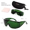 FreeMascot IPL 200nm-2000nm Laser Safety Glasses for Laser Hair Removal Treatment and Laser Cosmetology Operator Eye Protection (Green)