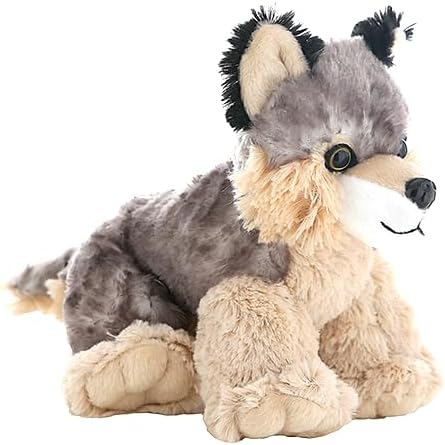 Miniatura 3 de Timber The Wolf - Animal de peluche, animales de vida silvestre, juguete de peluche de lobo, para jugar y para dormir, regalo para niños,