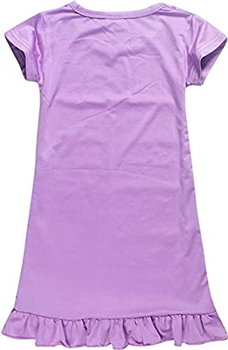 Girls Nightgown Unicorn Princess Pajamas Rainbow Cute Printed Sleepwear Nightie Dresses Unicorn Gift for Girls2