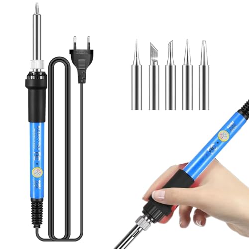 Image of Vtronix 60Watt Temperature Controlled Soldering Iron for Precision Electronics Work | Soldering Machine for Home, Industrial & Electronics Workshop Reparing with Fast Heating & Heat Resistant Handle
