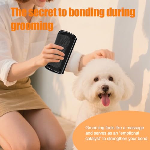 Fellwunder Bürste Hund, Groomify Pet Care Bürste, Hundebürste für Kurzhaar Unterfellbürste Hunde, Fellpflege Bürste mit Haarentfernung Funktion, Wunderbürste für Hunde aller Größen, Leicht zu Reinigen