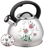 Color Changing Tea Kettle, 3L Food Grade Stainless Steel Teapot Water Kettle for...