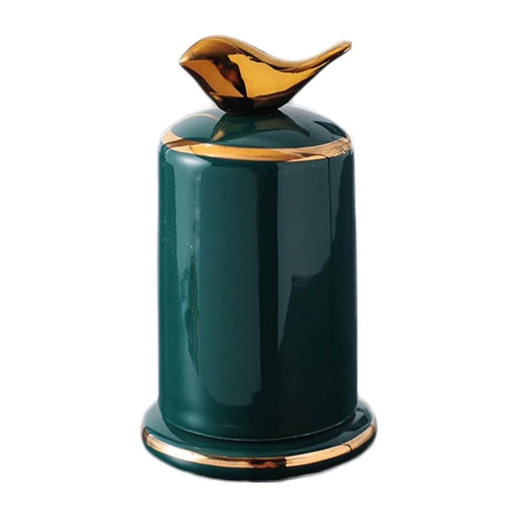 Wdwdw Green Toothpicks Dispenser Toothpick Box Fashion Bird Holder Cute With Lid Container