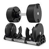 Hop-Sport Verstellbare Kurzhantel 40 kg – Einstellbare Hantel aus Gusseisen mit integrierter Ablage, Kompakt & Vielseitig für Fitness & Home Gym