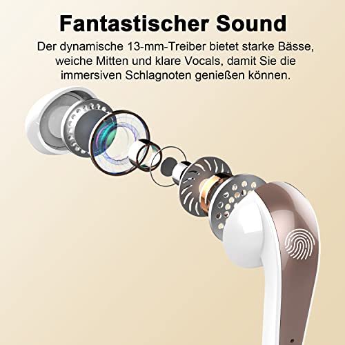2023 Bluetooth Kopfhörer Kabellos, in Ear Kopfhörer Bluetooth 5.3 mit HD Mikrofon, 40H HiFi Stereo Noise Cancelling… - Image 3