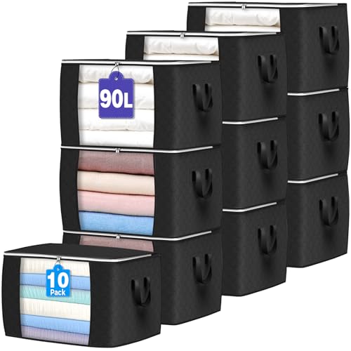 Budding Joy Large Storage Bags 10 Pack for Clothes