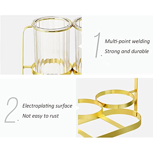Kivsty Glass Silverware Holder Kitchen Utensil Holder Silverware Caddy With Metal Rack Utensil Organizer Countertop Cutlery Holder Drainer For Flatware thumb #5
