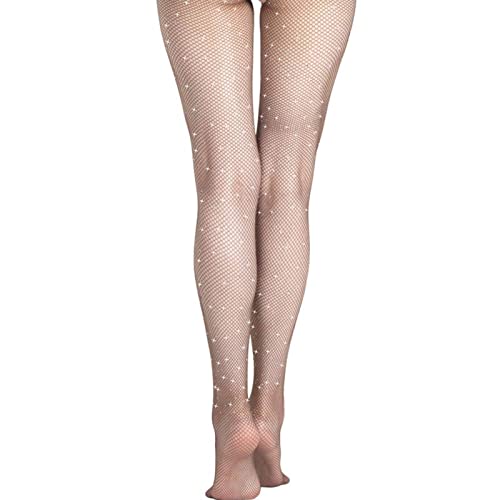 Image of Fishnet Stockings Lace Patterned Tights High Waist Pantyhose Fishnets for Women