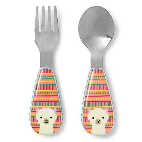 Skip Hop Zoo Conjunto de Talheres, Multicor (Luna Llama), 3 x 12 cm