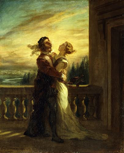 Posters et art l'Adieu et Juliette Delacroix deco chambre tableau vintage 60x90