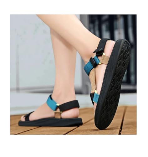 Men’S Casual Breathable Non-Slip Sandals Concise Style Outdoor Beach Slippers With T-Strap Water Shoe Design3