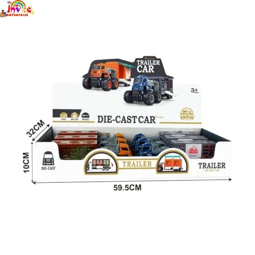 Image of 1:43 Metal Toys Alloy Diecast Truck Set Toy, Diecast Miniature Car Model (Pack Of 1) (Animals Display Box Truck),Assorted
