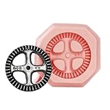 Silicone Mold Large Steampunk Gear Easy To Use Flexible Silicone Food Safe Fondant, Chocolate, Candy, Resin, Polymer Clay Mold