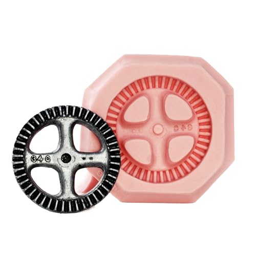 Silicone Mold Large Steampunk Gear Easy To Use Flexible Silicone Food Safe Fondant, Chocolate, Candy, Resin, Polymer Clay Mold