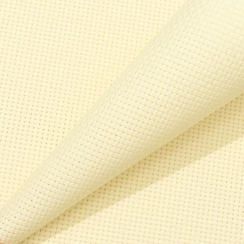 Image of Aida Cloth 9 Count Cross Stitch Fabric,19x28inch (9CT,Off White)