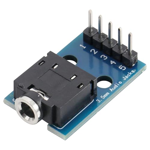 Prise audio 3.5mm stéréo double canal sur PCB 5 broches pour soudure propre