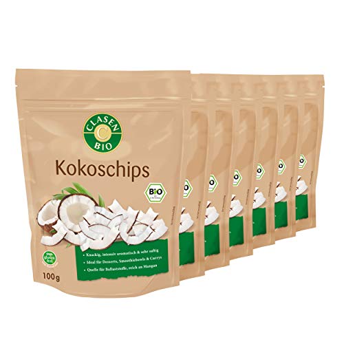 7x CLASEN BIO Kokoschips - 100g Cover