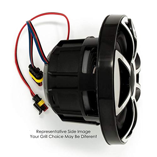 Wet Sounds REVO 6-SWB Black Closed SW Grille 6.5 Inch Marine LED Coaxial Speakers (Pair) (Renewed) - Thumbnail 4
