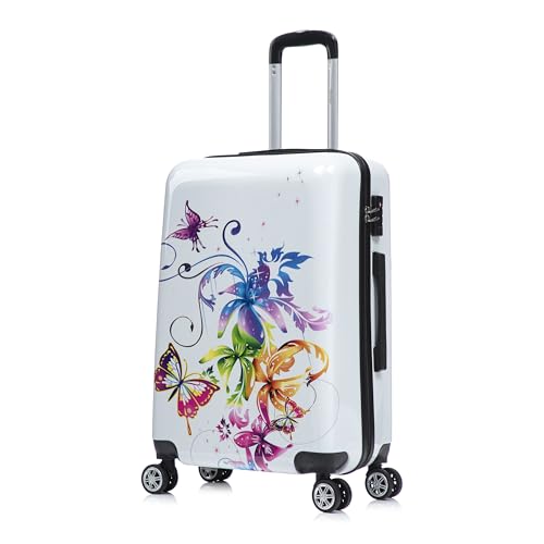 Image of InUSA Fusion Print 24-Inch Medium Hardside Spinner Luggage Lightweight