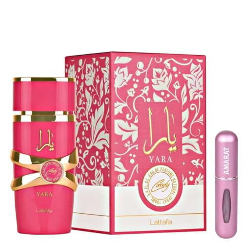 Parfum Yara Candy Original 100 ml, Parfum Arabe pour Femme de Longue Durée, EDP Importé de Dubaï, Inclut Vaporisateur 5 ml, Fragrance Douce avec Notes de Fruits et Vanille (Yara Candy)