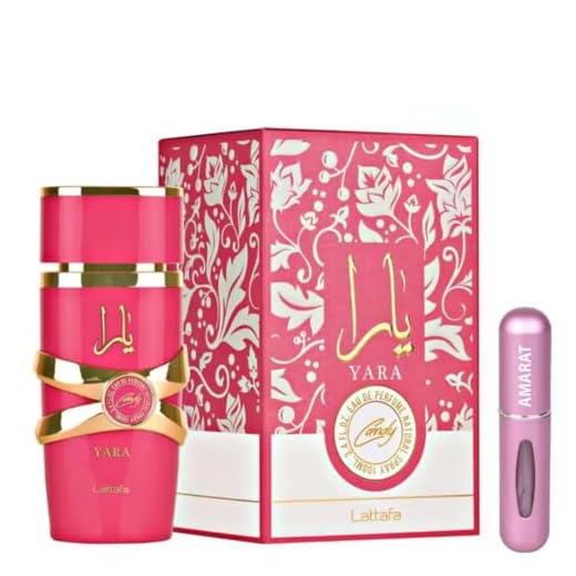 Perfume Yara Candy Original 100ML, Perfume Árabe para Mujer de Larga Duración, EDP Importado de Dubái, Incluye Atomizador 5ML, Fragancia Dulce con Notas de Frutas y Vainilla (Yara Candy)