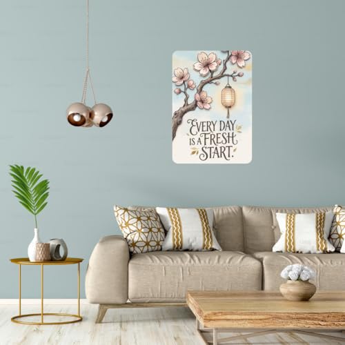 Image of Zesta Bathroom Decor Items Washroom Decor Tin Sign | Aesthetic Posters Wall Poster for Bedroom | Magnetic Cafe Decoration Items / Restaurant Decorations Items | Quirky Home Decor Bar Accent (Motivational (4))