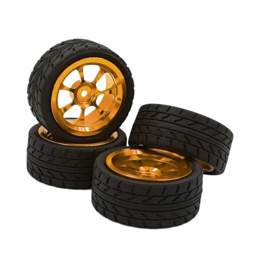 RC�ԗ��p�[�c For HPI For Tamiya 1/10WRC For TT02 XV01 �h���t�g�z�C�[���n�u�^�C�� RC�J�[�A�b�v�O���[�h�p�[�c�A�N�Z�T���[ 65x26MM RC�J�[�����pDIY�p�[�c(Yellow)