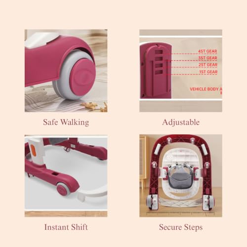 Image of Little Olive House Walker - Maroon