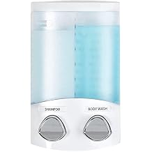 Better Living Products, White 76254-1 Euro Series 2-Chamber Soap and Shower Dispenser