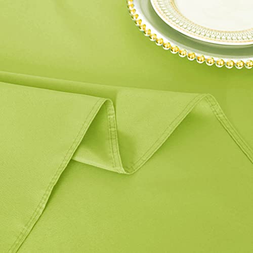 Kaipho Apple Green Square Tablecloth Waterproof Stain Resistant Wrinkle Free Table Cloth 210Gsm Polyester Wipeable Table Cover For Party, Banquet, Indoor, Outdoor-Rectangle/Rectangular, 60 X 60 Inch #TOP3