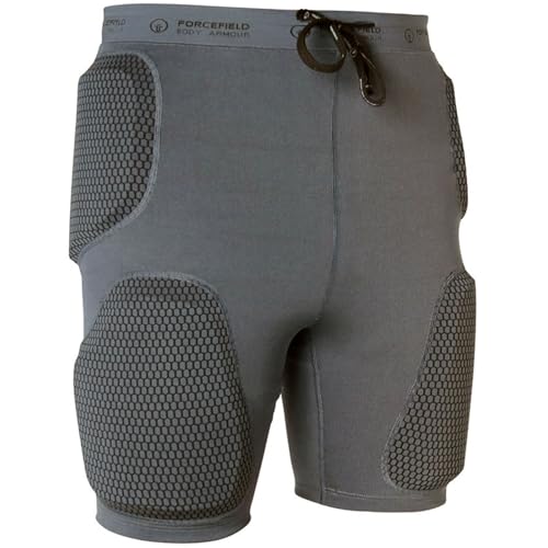 Forcefield Pro Action Shorts - Sports CE Armour Padding Protection for Motorcycle Skiing Snowboarding Biking - Moulded 3D Protection - XL/XXL (UK, Waist, 38, Regular, Short, Dark Grey)