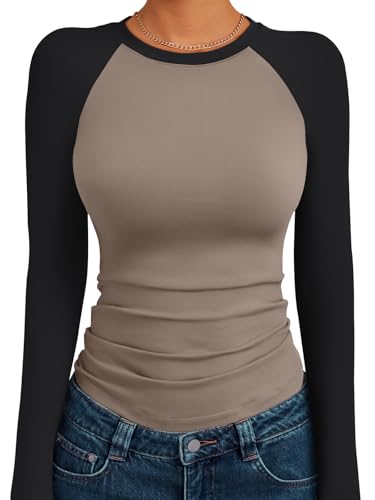 Trendy Queen Womens Long Sleeve Shirts 2025 Fall Fashion Outfits