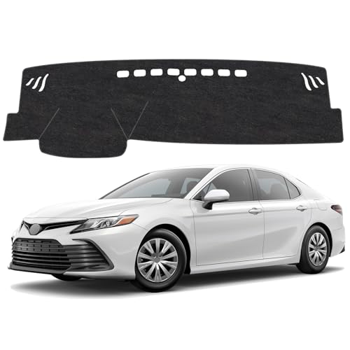 Image of Dash Cover Mat Compatible with Toyota Camry 2018-2024 Non-Slip Dashboard Cover Mat Sunshade UV Rays Protector Interior Accessories