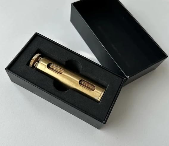 Image of Za Roller - The Za Wheel, The Za Roller Cigarette Roller Portable Brass Rolling Machine, Vintage Cigarette Roller Durable Joint Roller For Men And Women