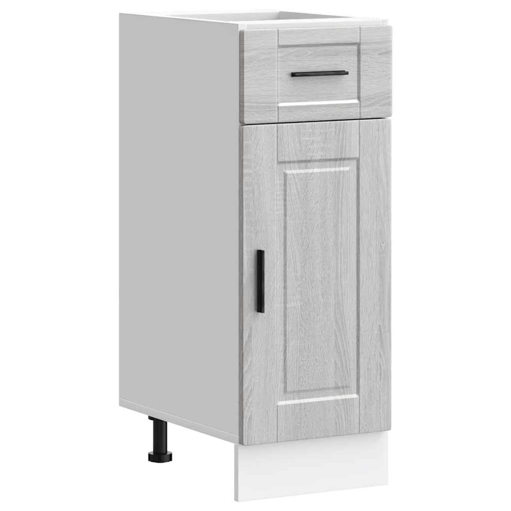 (Grey Sonoma, 30 X 46 X 81.5 Cm) Vidaxl Kitchen Base Cabinetâ Porto Black Engineered Wood Sink Base Cabinet 8721158422897
