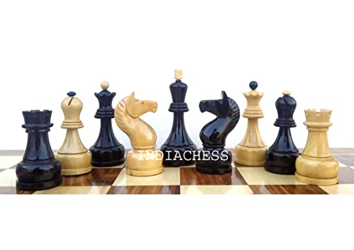 Jeu d'échecs en bois de buis soviétique : plombé et sculpté pour passionnés