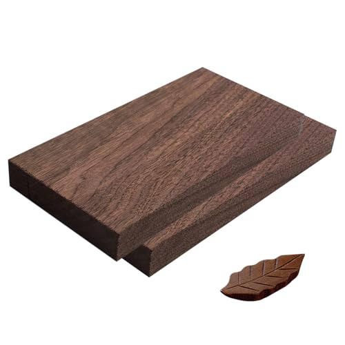 Qzonelife 2023071916 2Pcs Walnut Wood Planks Walnut Lumber Unfinished Wood cover