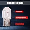 10 PCS Automotive T20 Brake Bulb, 1891/7443 12V 21/5W Quartz Glass Shockproof Anti-UV Dual-filament Mini Halogen Bulb, 360 Degree Lighting Replacement, Suitable for Most Cars (White)