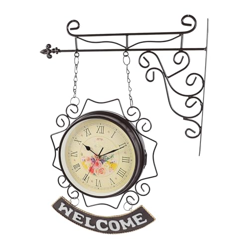 Horloge murale design rétro pour restaurant et bureau silencieuse