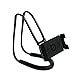 Unetox Hanging on Neck Cell Phone Holder, Universal Mobile Phone Stand, 360° Rotation Flexible Lazy Bracket for Mobile Phone Tablet PC (Black)