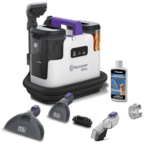 Image of Vacmaster 500 Series Heated Carpet & Upholstery Spot Cleaner Machine | 16Kpa Power Suction with Versatile Tools for Pets, Area Rugs and Couches - SCB1001H 0101