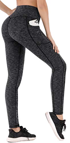 Image of Heathyoga Yoga Pants with Pockets Extra Soft Leggings with Pockets for Women Non See-Through High Waist Workout Leggings