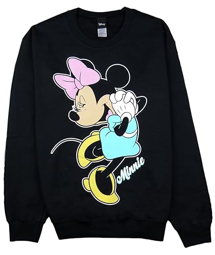 Image of Disney Minnie Mouse Pullover Sweatshirt, Daisy Black, S