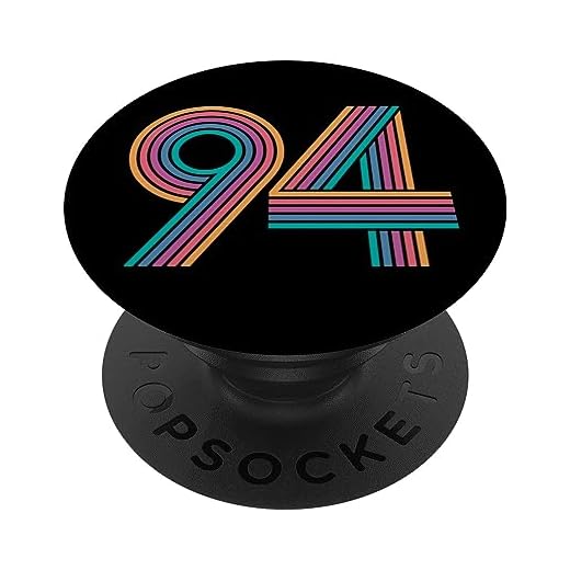 Número 94 94 Aniversario Hombres Mujeres 94 Cumpleaños PopSockets PopGrip Intercambiable
