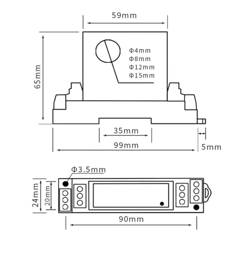 Capteur de courant boucle ouverte pour surveiller un moteur DC - 3