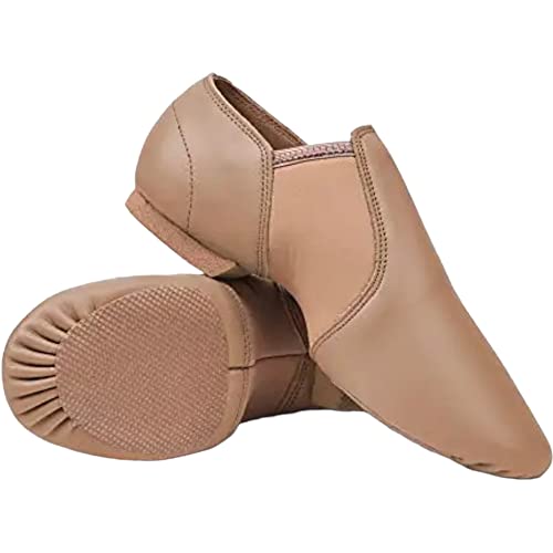 TW Leather Upper Slip on Jazz Shoes for Girls2